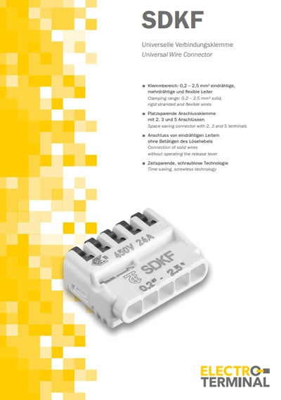 Catalogs - SDKF - Universal wire connector