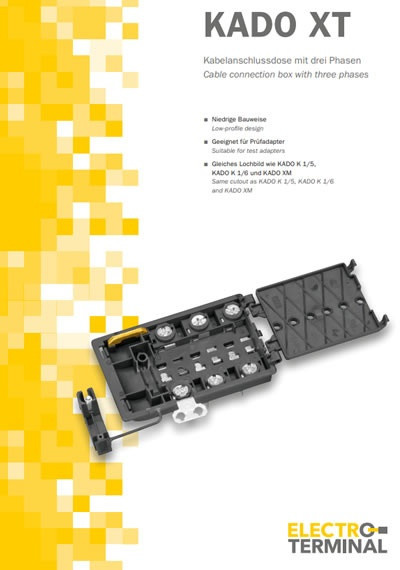 Catalogs - KADO XT - Cable connection box with three phases