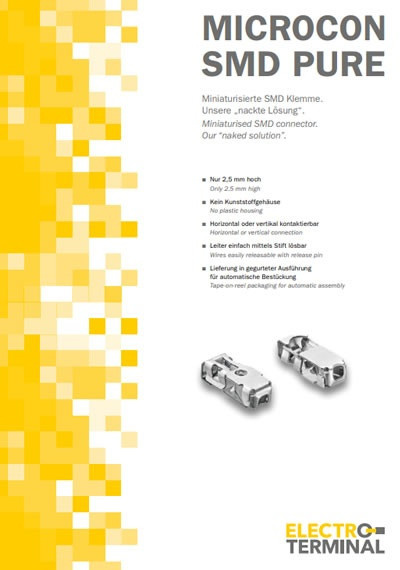 Catalogs - MICROCON SMD PURE - Miniaturised SMD connector